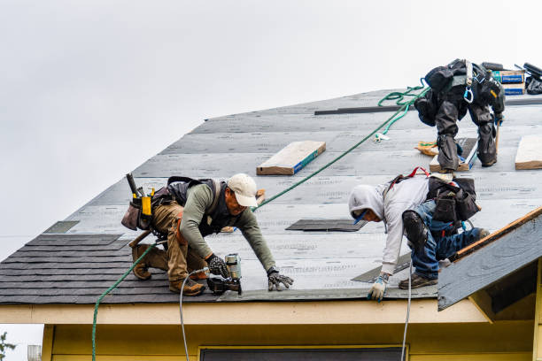 Professional Emergency Roof Repair technician working in Matherville, IL